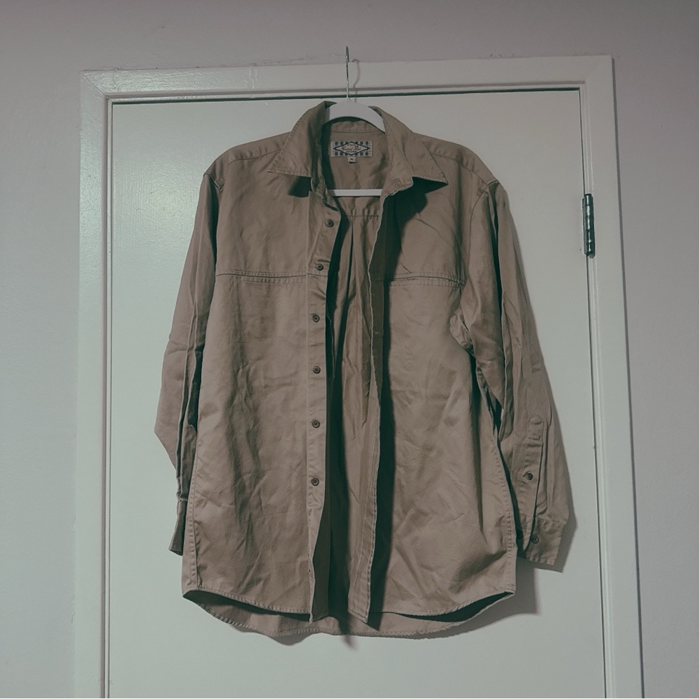 Eddie Bauer Tan Shirt Jacket